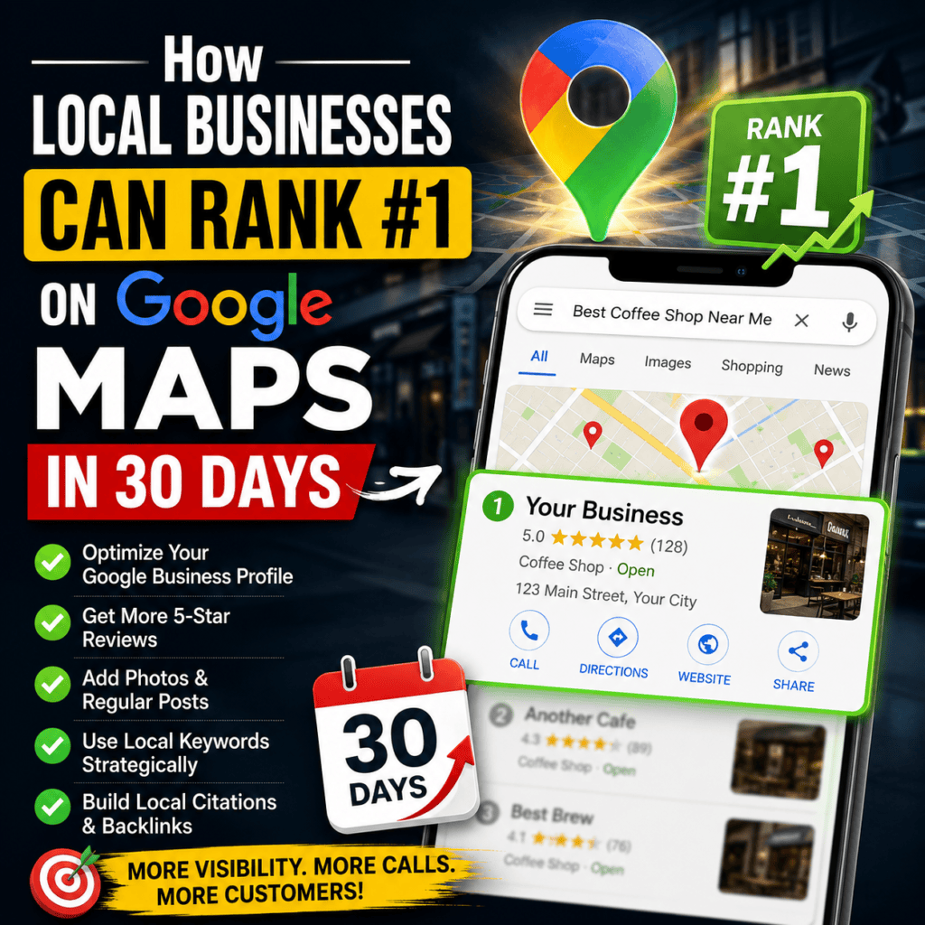 How Local Businesses Can Rank #1 on Google Maps in 30 Days