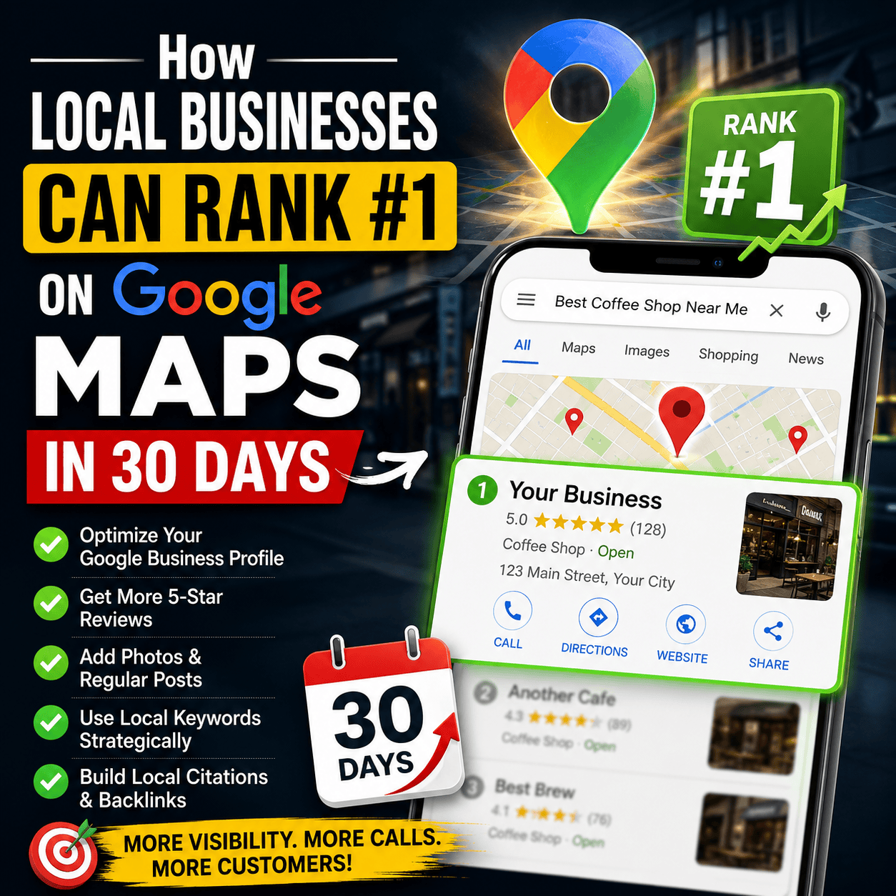 How Local Businesses Can Rank #1 on Google Maps in 30 Days